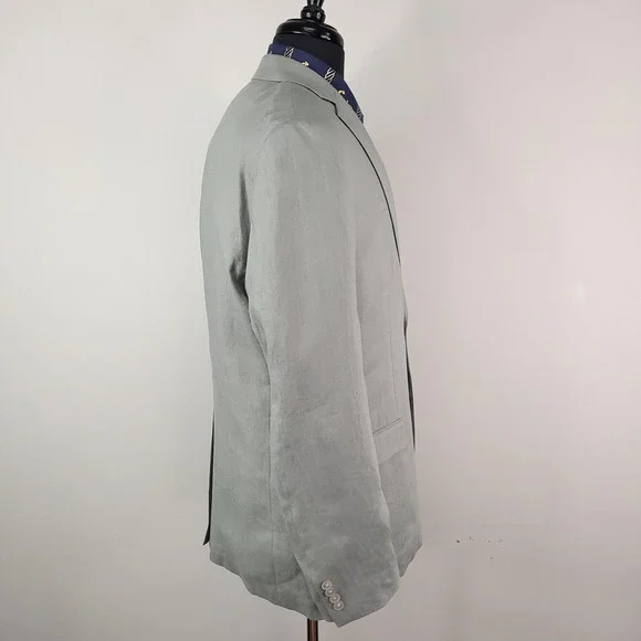 Lauren Ralph Lauren Blazer Mens 40L Ultraflex Linen Lassiter New Jacket - Picture 2 of 16